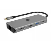 Icybox Icy Box Ib-Dk4012-Cpd 9In1, 2X Hdmi, 4K60Hz  61058 4250078173908 872027