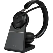 Jabra Evolve2 65 Uc Stereo Usb-A Headset black Bt w.charging sta.  26599-989-989 5706991022902 893461