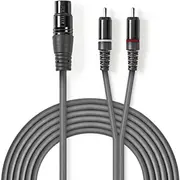 Kabel Nedis Xlr - Rca Cinch x2 1.5M  Coth15220Gy15 5412810295807