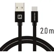 Kabel Usb Swissten Usb-A - Usb-C 2 m  Sw-Qu-Typc-3.1-2M-Bk 8595217455337