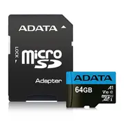 Karta Adata Premier Microsdxc 64 Gb Class 10 Uhs-I/U1 A1 V10 Ausdx64Guicl10A1-Ra1  4713218461933 887406