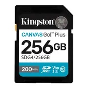Kingston Memory card Sd 256Gb Canvas Go Plus 200/160 Mb/S C10 U3 V30  Sdg4/256Gb 740617347739