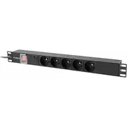 lanberg  zasilająca rack Pdu 19 cali 1U 16A 5X230V 2M Pdu-05E-0200-Bk 5901969441741