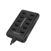 Logilink 10-Ports Hub Usb2.0 with on / off switch  Ua0125 4052792006896 Nulliua0125