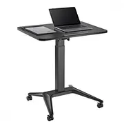 Maclean Mc-453 B Mobile Laptop Desk with Pneumatic Height Adjustment, Table Wheels, 80 x 52 cm, Max. 8 kg, Adjustable 109 cm Black  Mc-453B 5902211129738 Birmcnnow0002