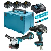 Makita  Combo 18V Dlx2544Tj Ddf492 Dga513 3X5,0 197050010810