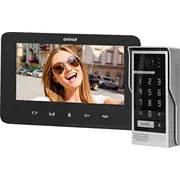 Orno  domofonowy, bezsłuchawkowy, , Lcd 7, interkom, z szyfratorem, natynkowy, Scuti Or-Vid-Vp-1073/B 5908254802362