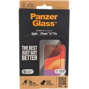 Panzerglass Ultra-Wide Fit iPhone 15 Pro 6.1 Screen Protection Easy Aligner Included 2810  5711724028106 167738