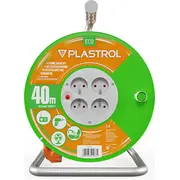 Plastrol przedłużacz  Standard Line 40M H05Vv-F 3X1,5 4Xgs 16A W-98950 5902273410874