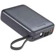 Powerbank Swissten Power Bank 20000 mAh with Built-In Cables Usb-C and Lightning  8595217490598