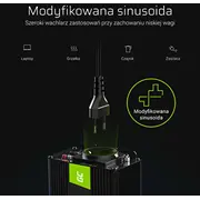 Przetwornica Green Cell 24V/230V 1000W  Inv23 5903317228394