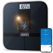 Renpho Esolar 2 Smart Scale Juodas  Peu-R-A020-Bk 4897122205996
