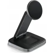 Satechi  bezprzewodowa 2-In-1 Foldable Charging Stand Qi2 do dwóch space gray Sth135 810086361236