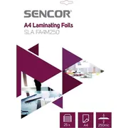 Sencor Sla Fa4M250 Foil A4 250Mic 25Ks  45011744 8590669199280