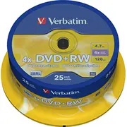 Verbatim DvdRw 4.7 Gb 4X 25  43489 0023942434894 804200