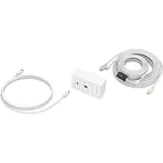 Vision Techconnect Modulares Av-Panel Kabeln - Lebenslange Garantie 10 Meter Kabel 4K bei 60 Hz Einfaches Paket zur Installation von Touchpanel-Displays oder en Enthalt britische Doppel-Gang-Aufputzdose und Doppel-Gang-Rahmen fur  Tc3-Pk10M 9792816000008