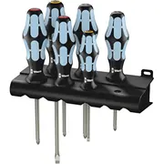 Wera 3334/3350/3355/6 Rack - Screwdriver set, stainless steel  05032063001 4013288111739
