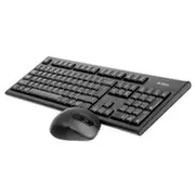 A4Tech 7100N desktop keyboard Mouse included Rf Wireless Qwerty English Black  A4Tkla41220 4711421871341 Pera4Tkla0094