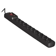 Activejet Acj Combo 9Gn 3M black power strip with cord  5901443115632 Lipacjlis0030