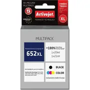Activejet Ah-M652Rx ink Replacement for Hp 652 F6V25Ae/F6V24Ae Premium 1 x 20 ml, 21 ml black, color  5901443111061 Expacjahp0292
