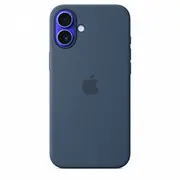 Apple iPhone 16 Plus Silicone Case with Magsafe - Denim  Myya3Zm/A 195949885129