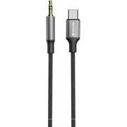 Av Swissten Audio  Textile Usb-C - 3.5Mm Jack Cable 1.5M 8595217488434