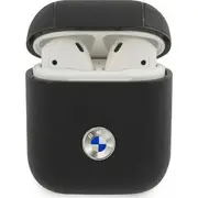 Bmw Etui  Geniune Leather do Airpods 1/2 Bma2Sslbk 3666339009403