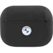 Bmw Etui Bmap2Sslbk Apple Airpods Pro 2 /Black Geniune Leather Silver Logo  Bmw343 3666339112295