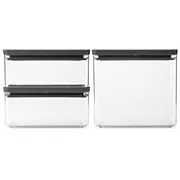 Brabantia  kārbu Tasty, 3 gab., Dark Grey 230783 8710755230783