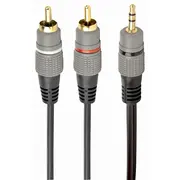 Cable Audio 3.5Mm To 2Rca 2.5M/Gold Cca-352-2.5M Gembird  8716309104777