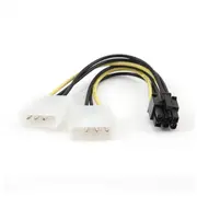 Cable Power Adapter 6Pin/2Molex Cc-Psu-6 Gembird  8716309037259