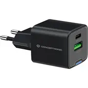 Conceptronic Ladegerät 2Port  20W,1Xusb-C,1Xusb-A 1.5M sw Althea15B 4015867236475