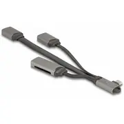 Delock 2 Port Usb Hub inklusive Sd und Micro Card Reader Type-C Anschluss  64303/14880600 4043619643035