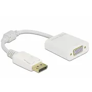 Delock  Displayport 1.2 Stecker zu Vga Buchse weiß 61007 4043619610075