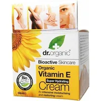 dr.organic Vitamin E Super Hydrating Cream intensywny krem nawilżający 50Ml  5060176672161