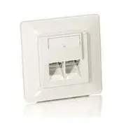 Equip Gniazdo Podtynkowe Kat.5E 2X Rj45 Białe 125721  4015867141632