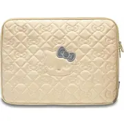 Etui Sourcing Hello Kitty Sleeve Hkcszpekhbpd 14 gold/gold Zip Pu Quilted Bows  3666339190378