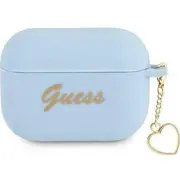 Guess Etui  Silicone Charm Collection do Airpods Pro Guaplschsb Gue1580Blu 3666339039042
