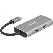 Hub Usb Delock 2X Usb-C  Usb-A 3.2 Gen2 63260 4043619632602