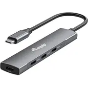 Hub Usb Equip Usb-Hub 4-Port 3.2/C-4X3.0  5Gbps o.Netzteil gr 128963 4015867230527