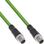 Inline Industrial network cable, M12 8-Pin X-Coded male/male, Cat.6A Pur 3M  40503 4043718318629
