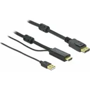 Kabel Delock Displayport - Hdmi 2M  85964 4043619859641