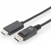 Kabel Digitus Displayport - Hdmi 3M  Ak-340303-030-S 4016032438601