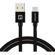 Kabel Usb Swissten Usb-A - Usb-C 1.2 m  Sw-Qu-Typc-3.1-1.2M-Bk 8595217455276