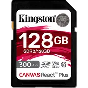 Karta Kingston Canvas React Plus Sdxc 128 Gb Class 10 Uhs-Ii/U3 V90 Sdr2/128Gb  7406173019604