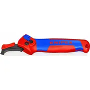 Knipex stripping knife 16 50 145 Sb, stripping/stripping tool Red/Blue, with ratchet function  Sb 4003773089902
