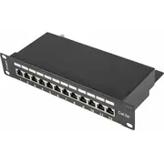 Lanberg Patch panel 1U 10 12X Rj-45 Kat.5E  Ppf5-9012-B 5901969416008