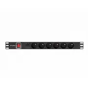 Listwa Zasilająca Rack Pdu 19 Lanberg 1U 16A 6X 230V Pl 2M  C14 Pdu-06E-0200-Iec-Bk 5901969441833