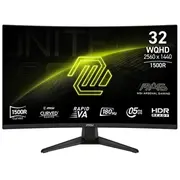 Msi Monitor Mag 321Cupdf 31.5 inch Led/Wqhd/Led/Curved/180Hz/Black  321Cqf E18 4711377320320 Upmsi032Xsmlc01