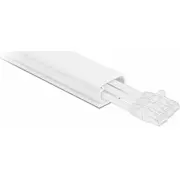 Organizer Delock Kabelkanal Deckel selbstklebend 35X20Mm L 1M weiß  20722 4043619207220